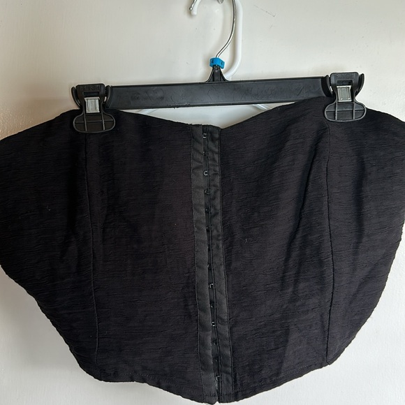 Forever 21 black woven corset - Picture 4 of 8